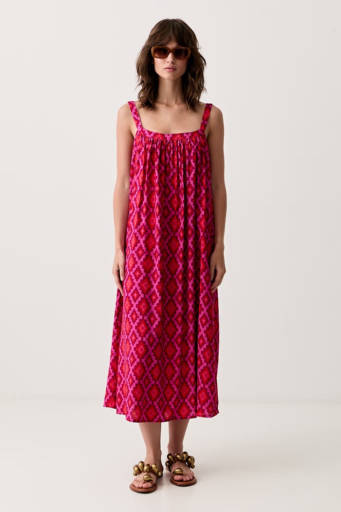United Colors of Benetton plážové šaty dámské 4YCF5V02Q růžová SS26
