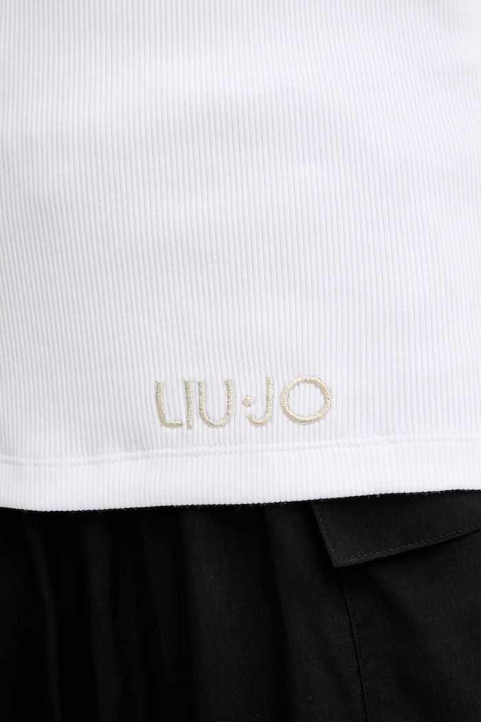 Liu Jo top de plajă pentru femei VA6122.J4822 alb