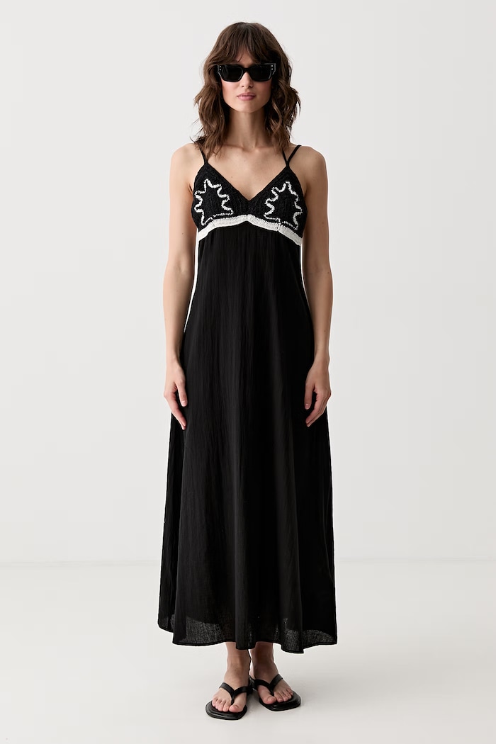 Pedro del Hierro haljina za plažu za žene 2963407 crna SS26