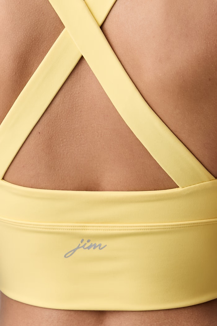 JOYINME biustonosz sportowy żółty line.bra