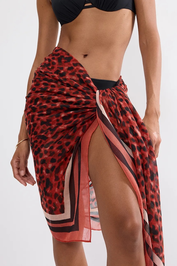Triumph pareo damskie Beach MyWear czerwony 10222188