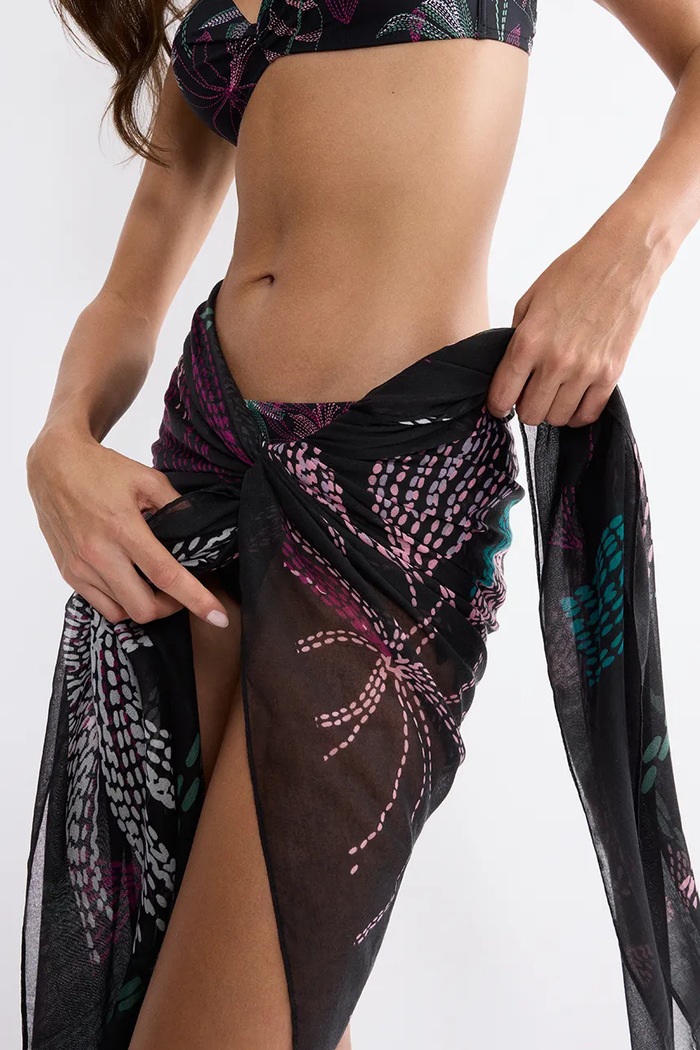 Triumph pareo damskie Beach MyWear czarny 10222188