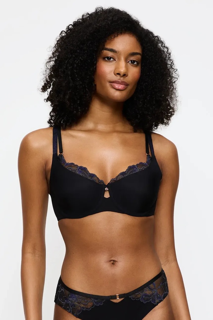 Triumph sutien cu lyocell Wild Gardenia Florale negru 10224872