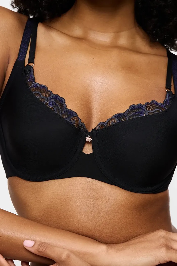 Triumph sutien cu lyocell Wild Gardenia Florale negru 10224872