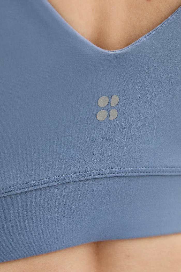 Sweaty Betty bustieră pentru yoga Studio Voop SB10037 albastru