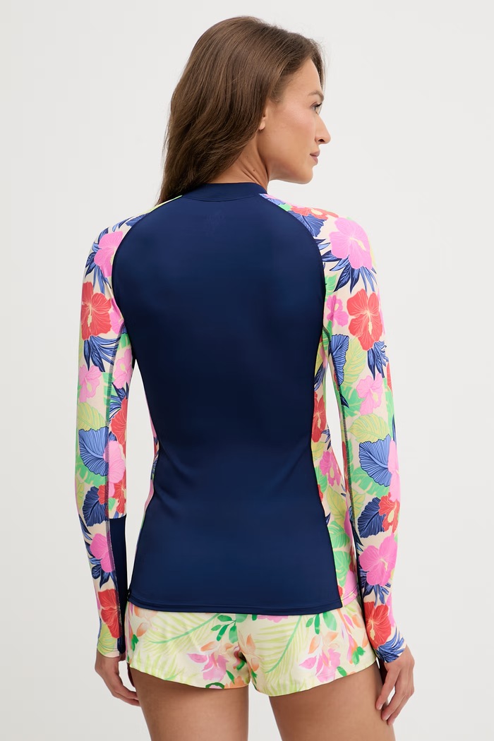 Rip Curl hosszúujjú fürdőruha felső női PARTY WAVE 19TWRV sötétkék SS26