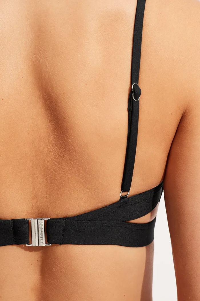 Seafolly grudnjak za kupanje za žene Hybrid Bralette 30580.942 crna