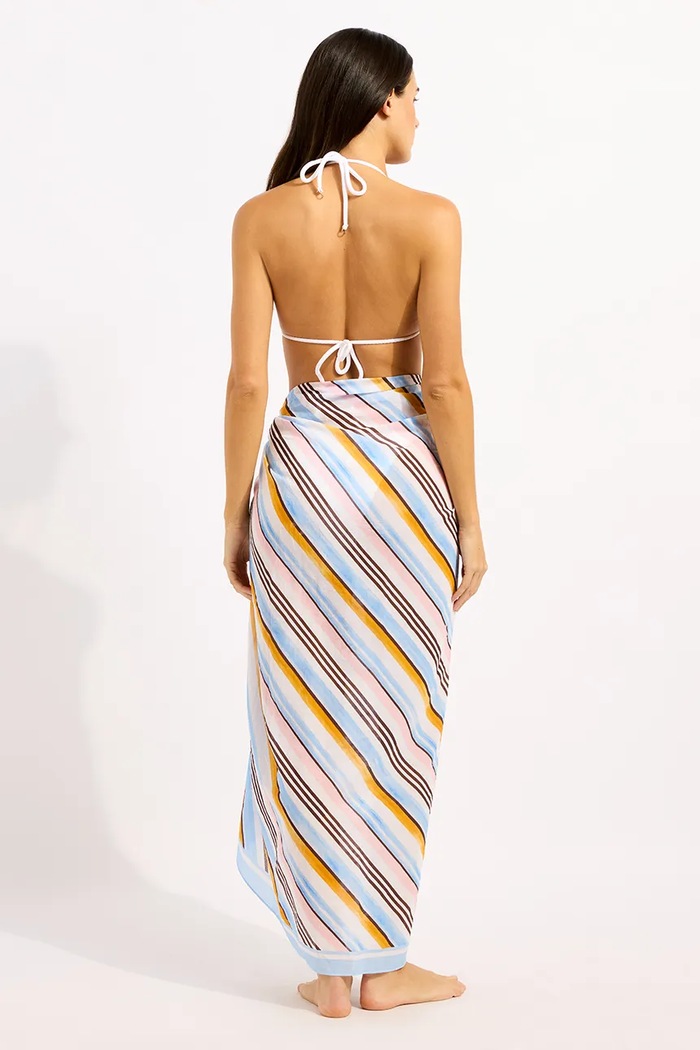 Seafolly plážová sukňa dámska Kai Sarong 55765.SG viacfarebná SS26