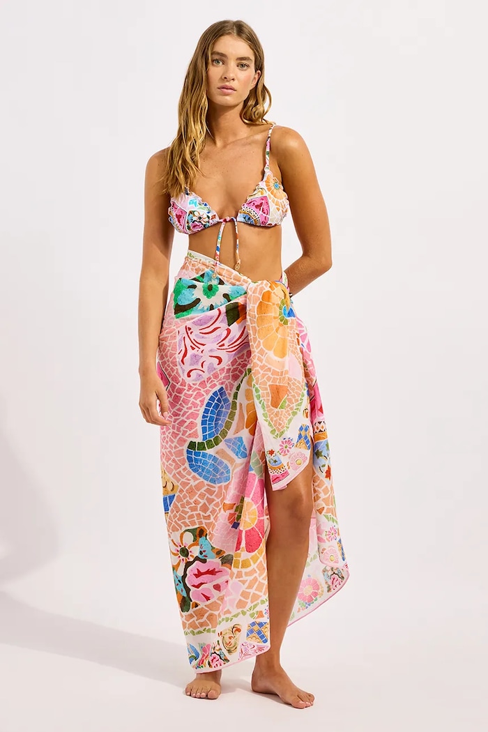 Seafolly plážová sukňa dámska Beach Boheme Sarong viacfarebná 55718.SG