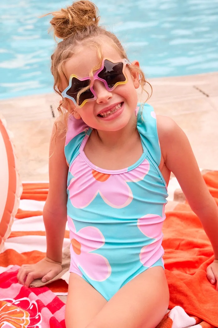 Mayoral costum de baie dintr-o bucată pentru copii moale albastru 3738.6P.Mini.PPY2