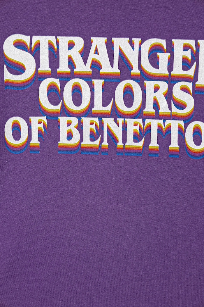 Deklice Otroška bombažna pižama United Colors of Benetton 30960P09J.G.Seasonal vijolična
