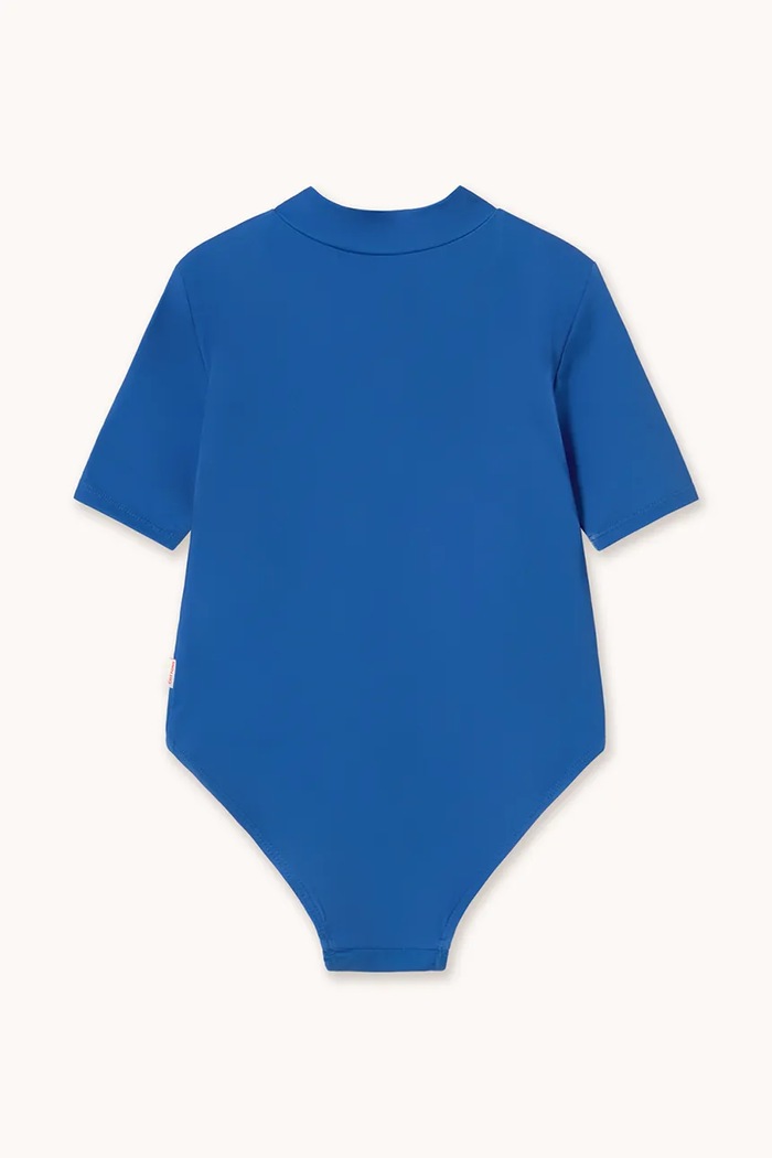DÍVKA Jednodílné dětské plavky Tinycottons SWANS SWIMSUIT SS26.444 modrá