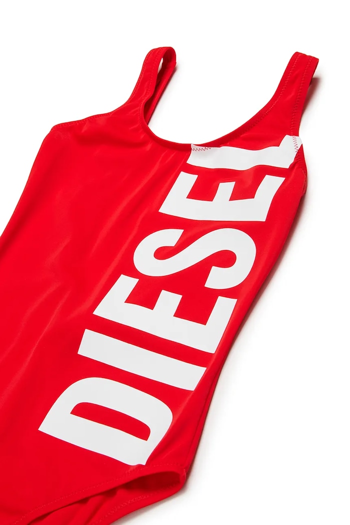 Dievča Diesel detské jednodielne plavky MIDELY SWIMSUIT J02716.KYAG8 červená