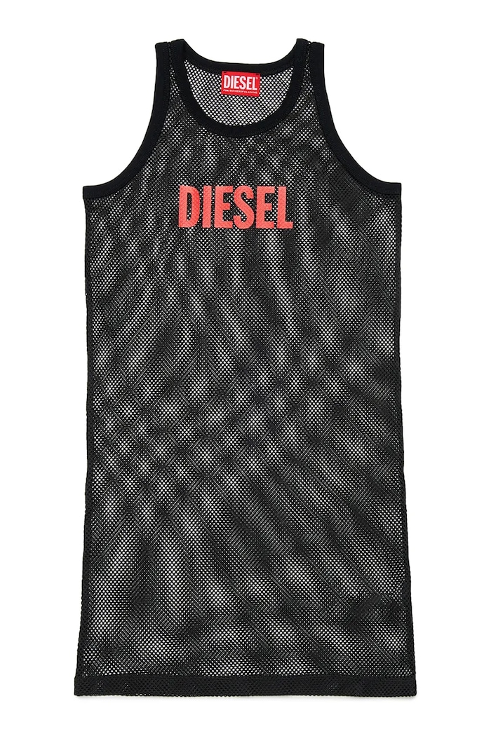 Detské plážové šaty Diesel MCURTS SW COVER-UPS čierna J02735.KYA1D