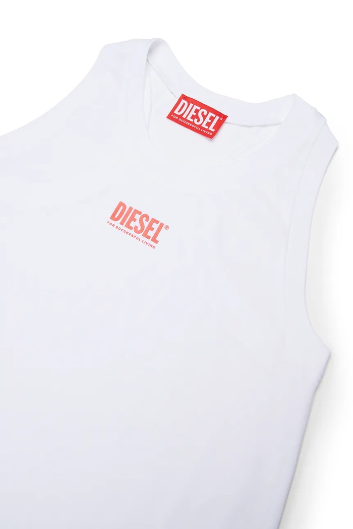 Deklice Otroška obleka za plažo Diesel MCUNDY SW COVER-UPS J02731.00YI9 bela
