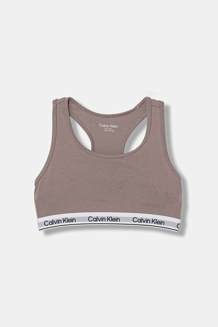 Calvin Klein Underwear bustieră pentru copii din bumbac cu elastan pachet de 2 G80G800742.PPY2 alb SS26