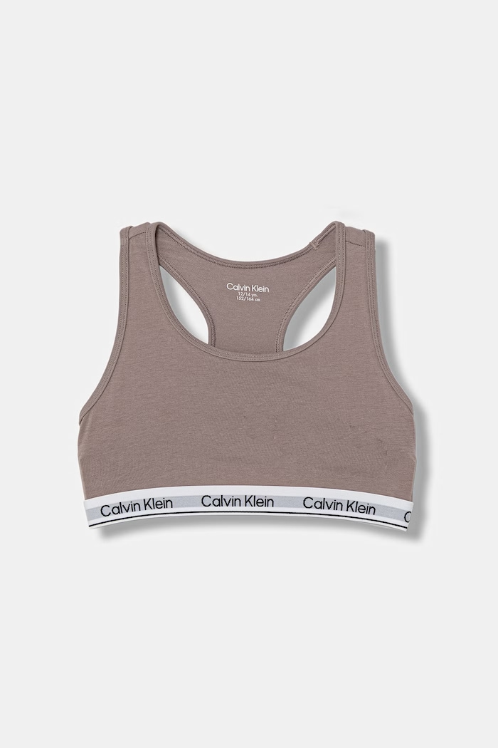 Calvin Klein Underwear bustieră pentru copii din bumbac cu elastan pachet de 2 G80G800742.PPY2 alb SS26