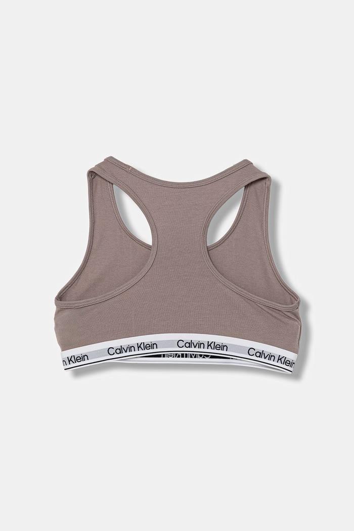 Calvin Klein Underwear bustieră pentru copii din bumbac cu elastan pachet de 2 alb G80G800742.PPY2