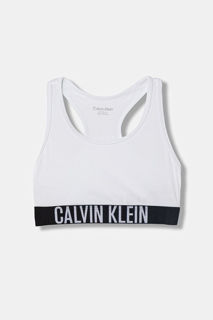 Calvin Klein Underwear podprsenka dětská bavlněná s elastanem 2-pack G80G800744.PPY2 bílá SS26