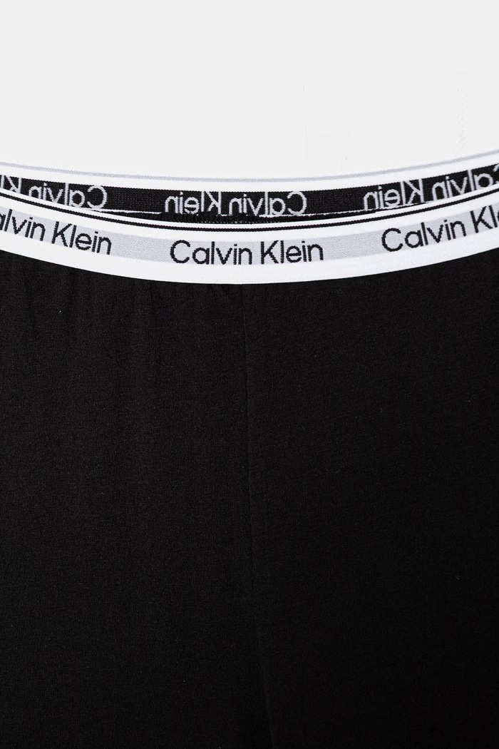 Dievča Calvin Klein Underwear detské dvojdielne bavlnené pyžamo s elastanom G80G800738.PPY2 čierna