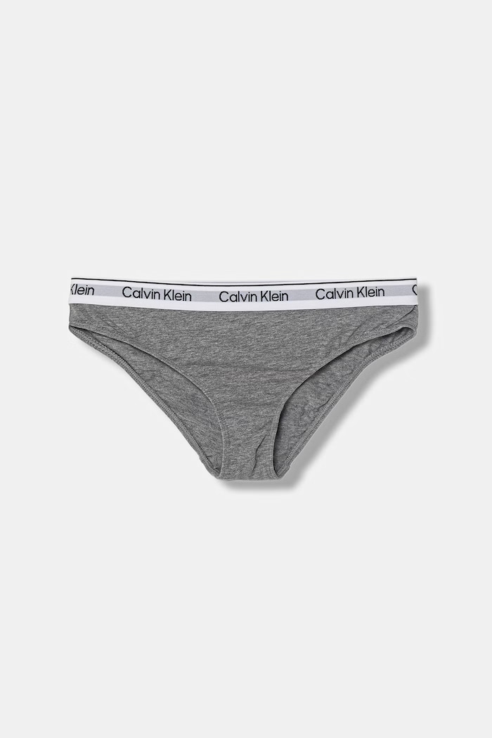 Calvin Klein Underwear klasične hlačke ženske iz bombaža z elastanom, paket 3 kosov G80G800728.PPY2 siva SS26