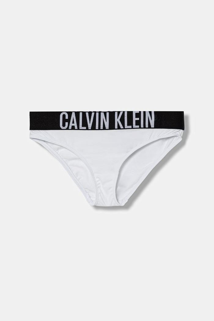 Deklice Calvin Klein Underwear klasične otroške hlačke bombažne z elastanom paket 2 kosov G80G800730.PPY2 modra