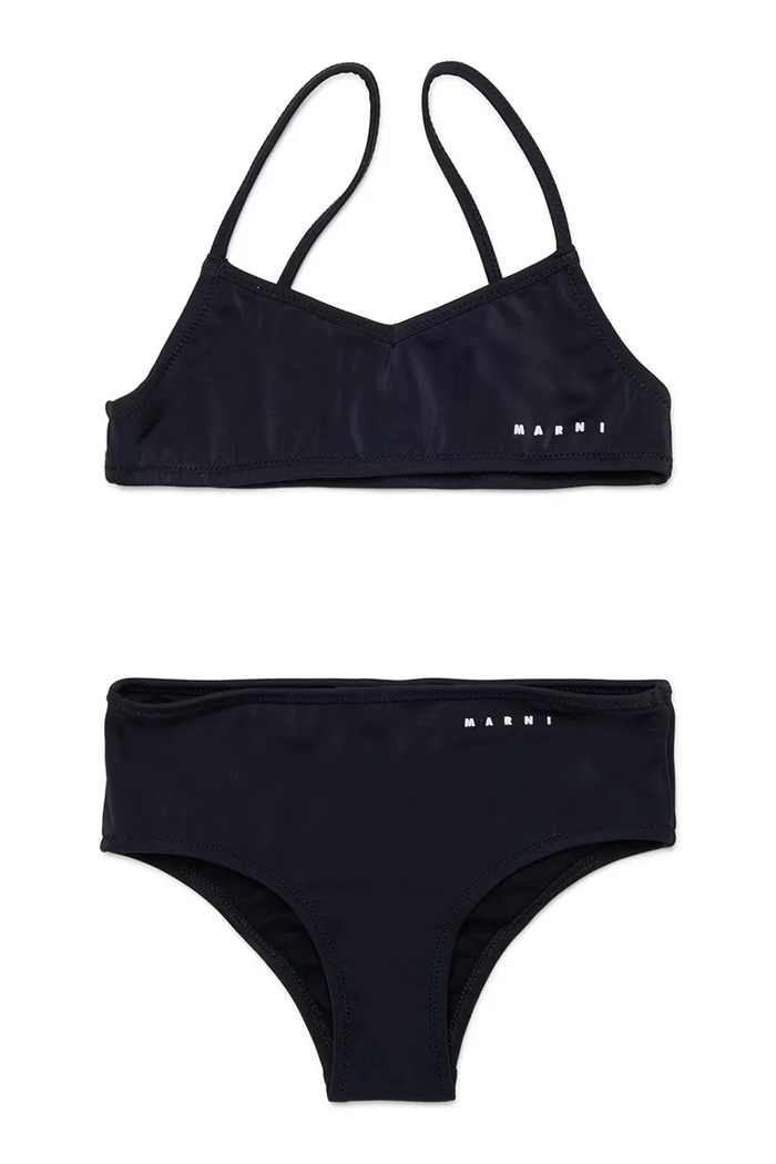 Marni dvoudílné plavky dětské MM28F SWIMSUIT černá M01759.M00M2