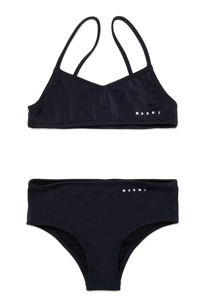 Marni dvoudílné plavky dětské MM28F SWIMSUIT černá M01759.M00M2