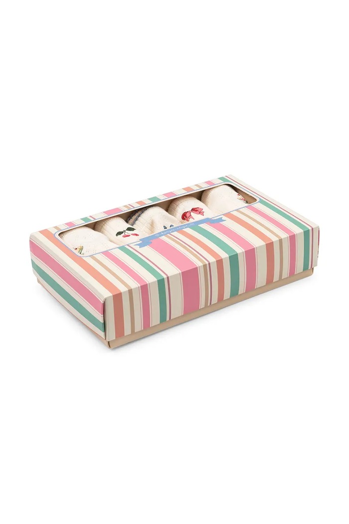 Detské bavlnené nohavičky Konges Sløjd MINNA GIRL UNDERPANTS GOTS 5-pak béžová KS104997.PPY2