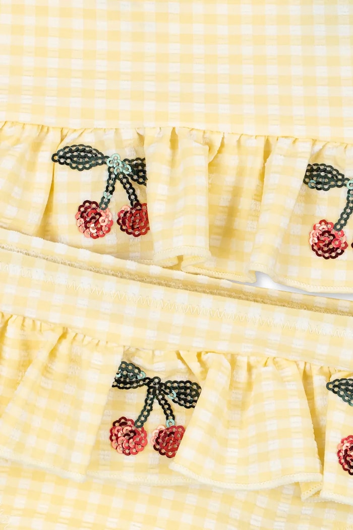 Konges Sløjd dwuczęściowy strój kąpielowy dziecięcy ETTA BIKINI KS104785.PPY2 żółty SS26