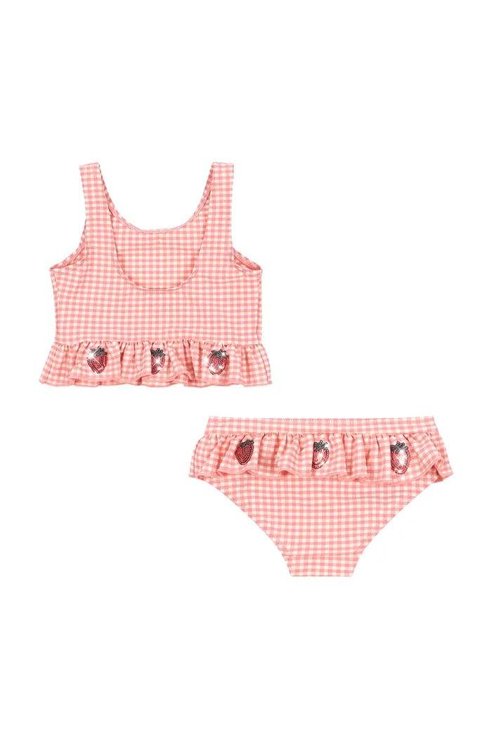 Konges Sløjd dwuczęściowy strój kąpielowy dziecięcy ETTA BIKINI KS104785.PPY2 różowy SS26
