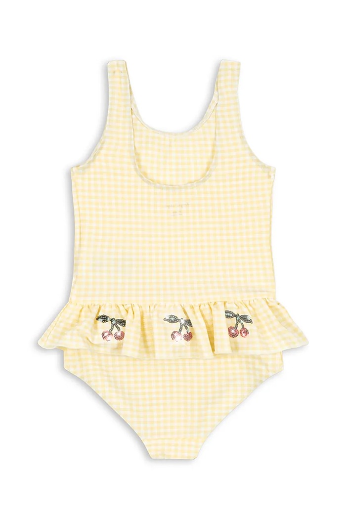 Konges Sløjd jednoczęściowy strój kąpielowy dziecięcy ETTA SWIMSUIT KS104790.PPY2 żółty SS26