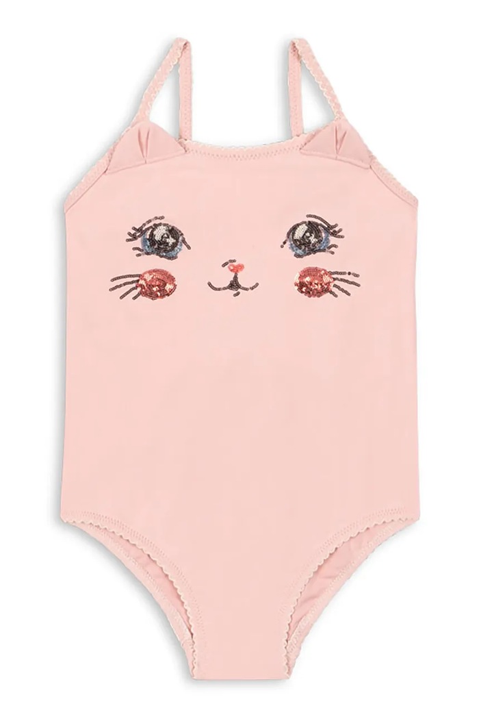 Konges Sløjd jednoczęściowy strój kąpielowy dziecięcy KITTY SWIMSUIT GRS KS104922.PPY2 różowy SS26