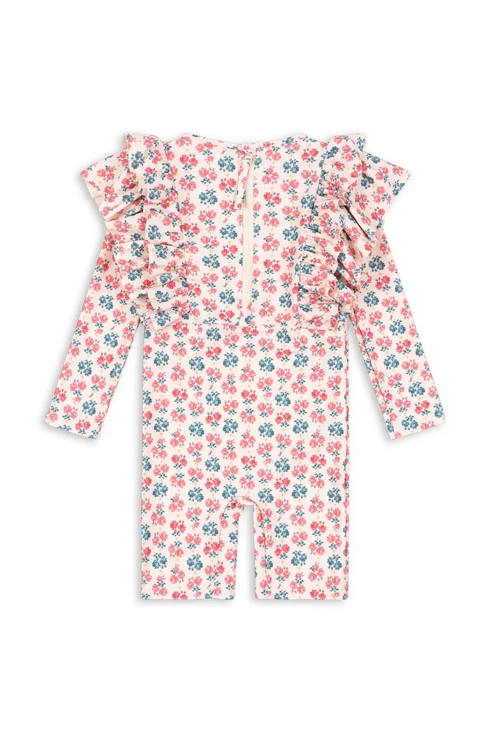 Jednodielne detské plavky Konges Sløjd MANUCA FRILL ONESIE GRS KS104986.PPY2 ružová SS26