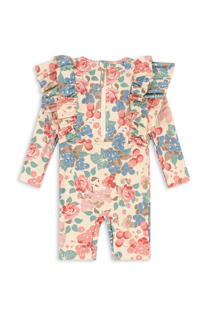 Konges Sløjd jednoczęściowy strój kąpielowy dziecięcy MANUCA FRILL ONESIE GRS KS104986.PPY2 multicolor SS26
