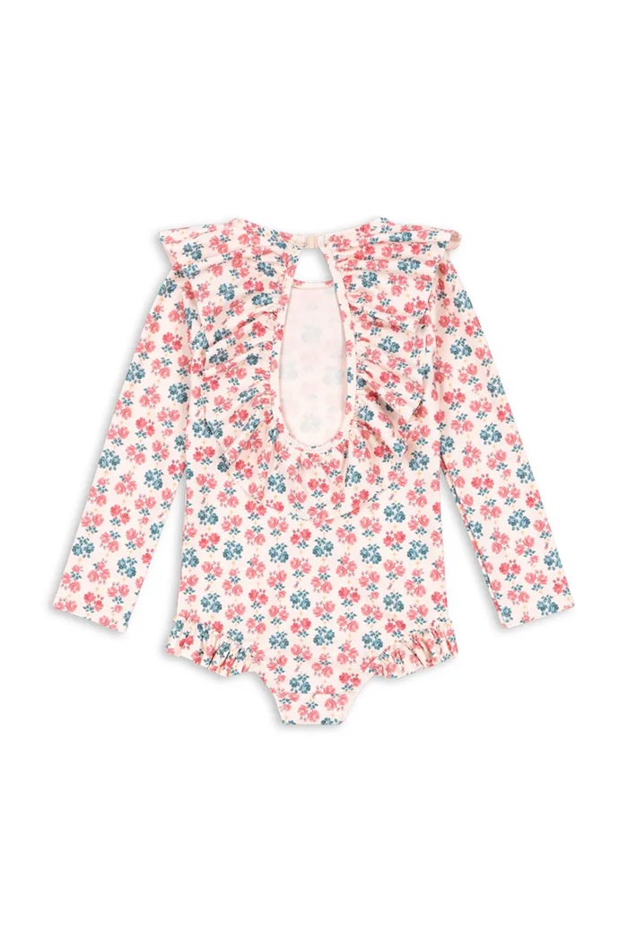 Konges Sløjd jednoczęściowy strój kąpielowy dziecięcy MANUCA LS SWIMSUIT GRS KS104989.PPY2 różowy SS26