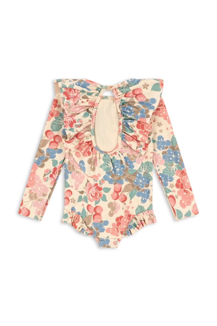 Konges Sløjd jednoczęściowy strój kąpielowy dziecięcy MANUCA LS SWIMSUIT GRS KS104989.PPY2 multicolor SS26