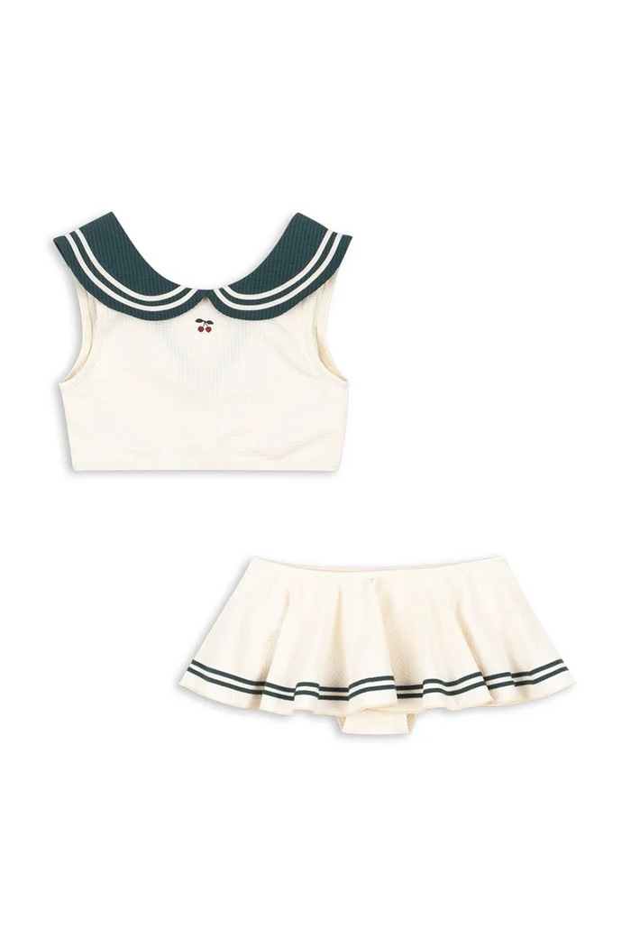 Konges Sløjd dwuczęściowy strój kąpielowy dziecięcy SAILOR BIKINI GRS komplet beżowy KS105063.PPY2