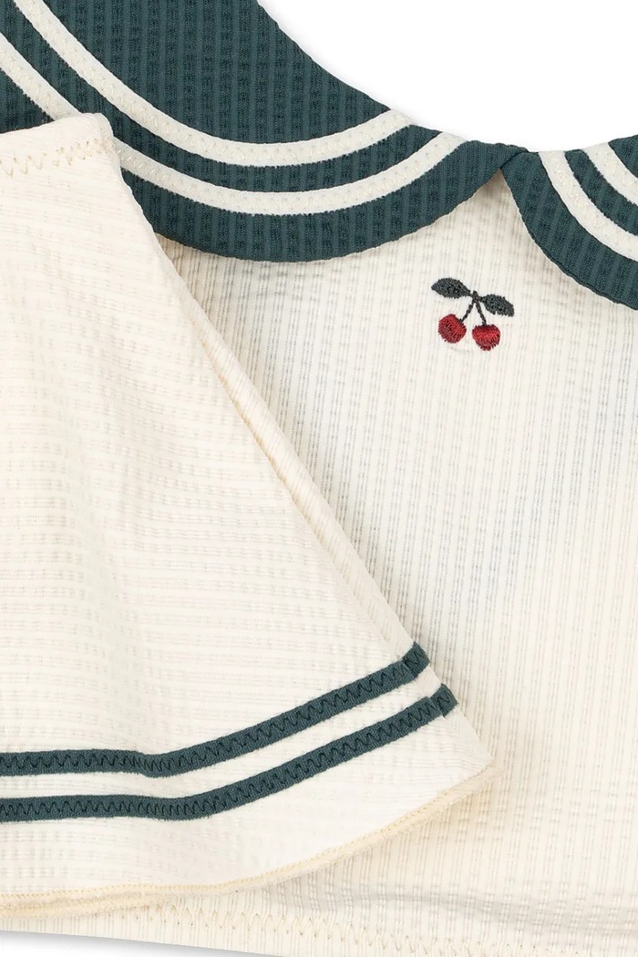 Dziewczynka Konges Sløjd dwuczęściowy strój kąpielowy dziecięcy SAILOR BIKINI GRS KS105063.PPY2 beżowy