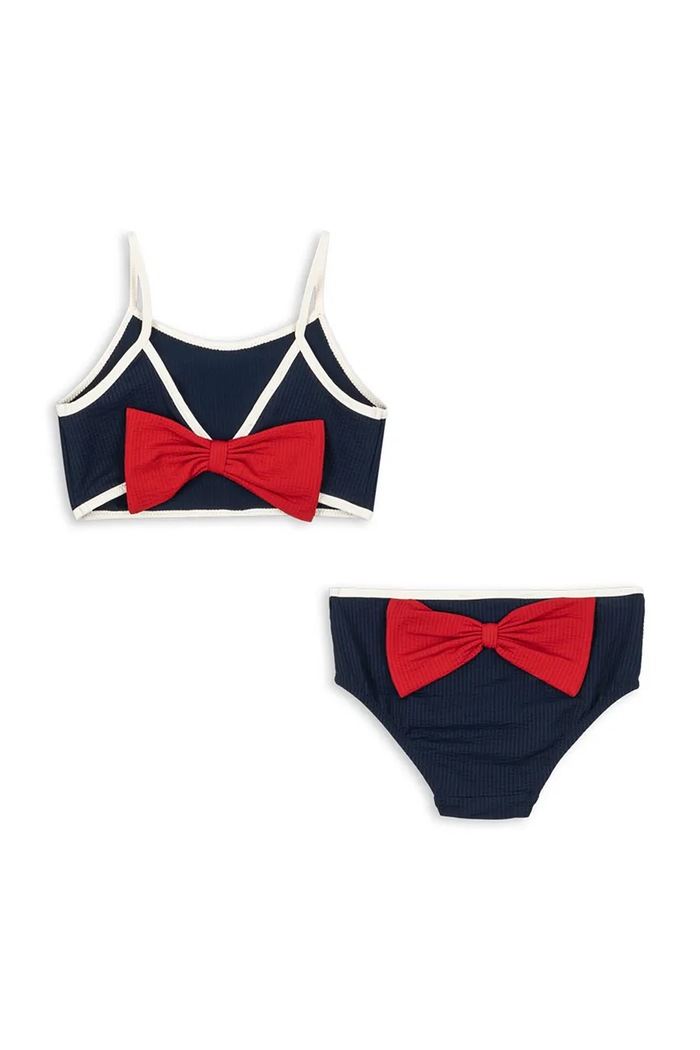 Konges Sløjd dwuczęściowy strój kąpielowy dziecięcy BOWIE BIKINI GRS komplet granatowy KS104708.PPY2