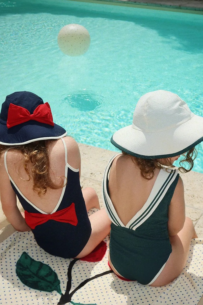 Jednodielne detské plavky Konges Sløjd BOWIE SWIMSUIT GRS KS104711.PPY2