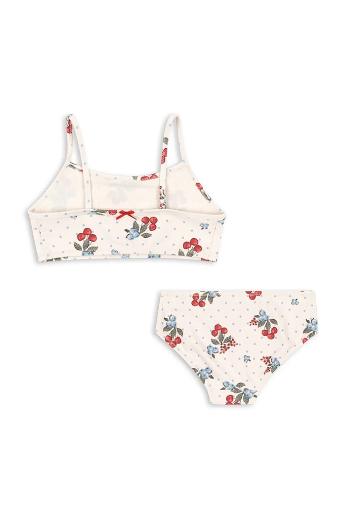 Konges Sløjd costum de baie pentru copii din două piese FRAGO BIKINI GRS KS104820.PPY2 alb SS26
