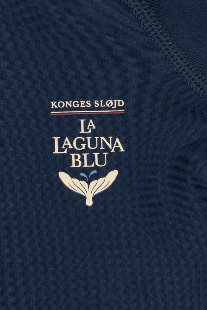 Jednodielne detské plavky Konges Sløjd LAGUNA LS SWIMSUIT GRS tmavomodrá KS104923.PPY2