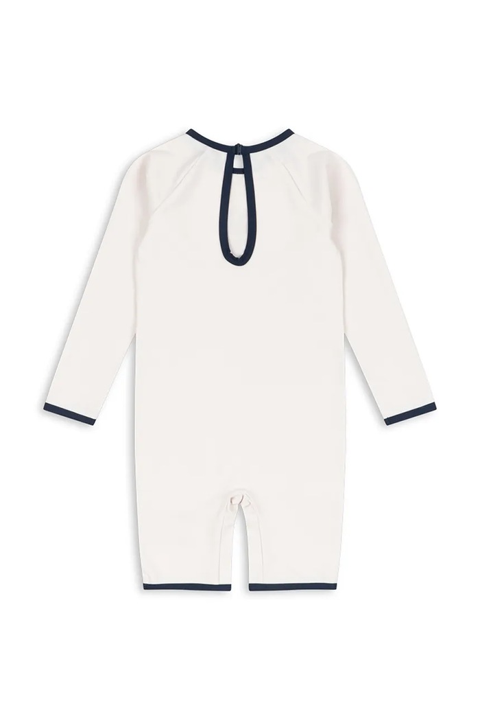 Jednodielne detské plavky Konges Sløjd VILJA ONESIE GRS KS105120.PPY2 biela SS26