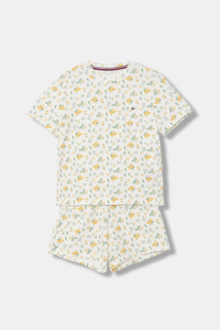 Tommy Hilfiger Pijama din două piese copii din bumbac cu elastan bej UG0UG00818.PPY2