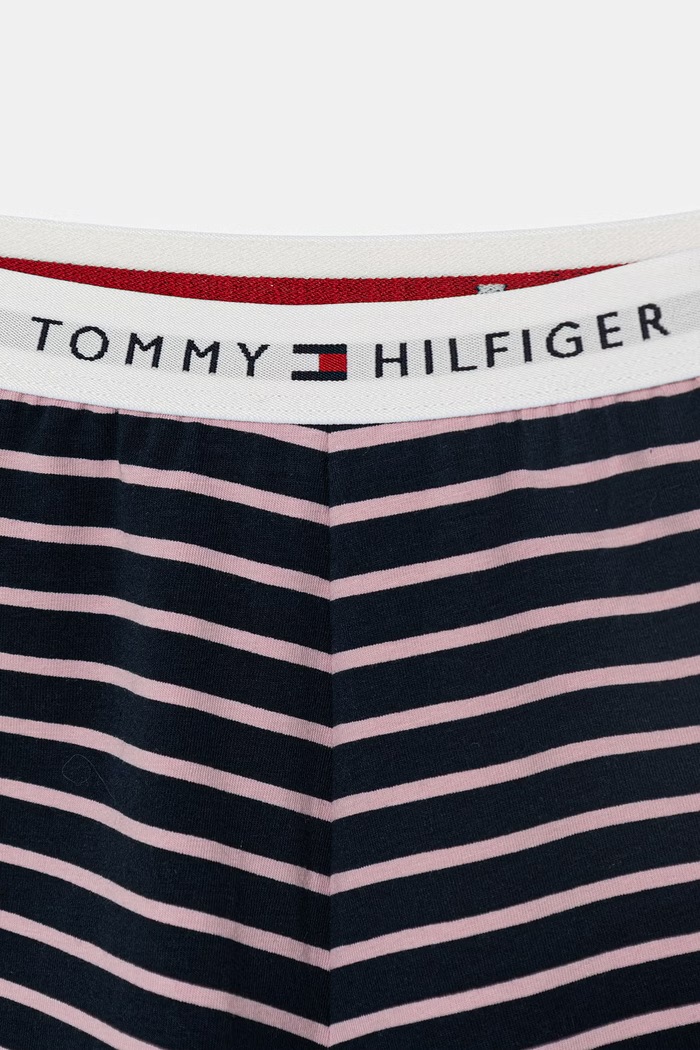 Fete Tommy Hilfiger pijama din două piese copii din bumbac cu elastan UG0UG00818.PPY2 roz