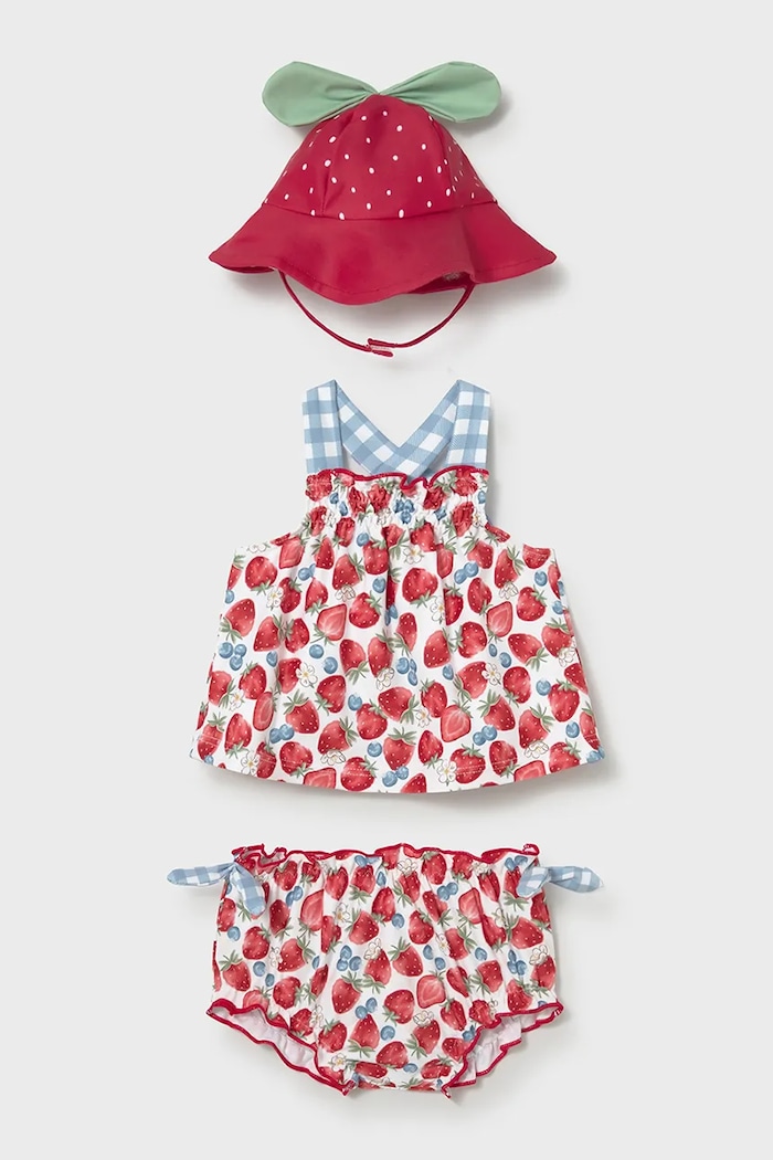 Детский раздельный купальник Mayoral Newborn 1635.2R.Newborn.PPY2 красный SS26