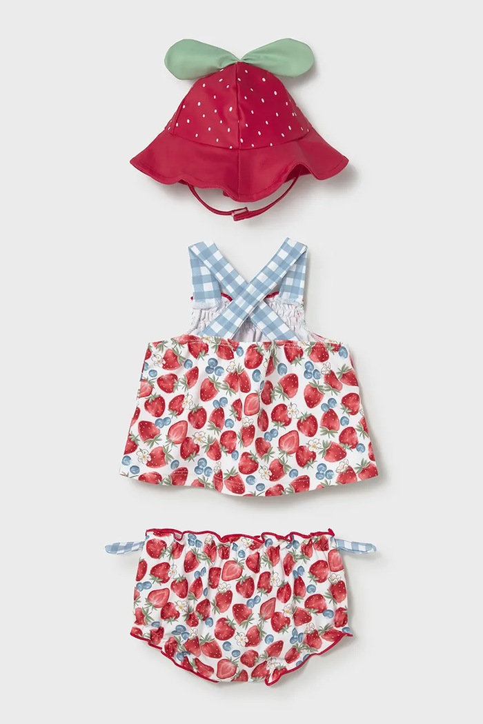 Девочка Детский раздельный купальник Mayoral Newborn 1635.2R.Newborn.PPY2 красный