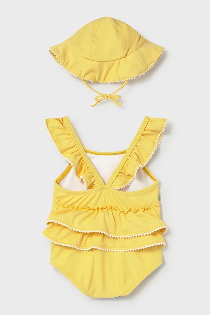 Jednodijelni kupaći kostim za bebe Mayoral Newborn 1737.2Q.Newborn.PPY2 zlatna SS26