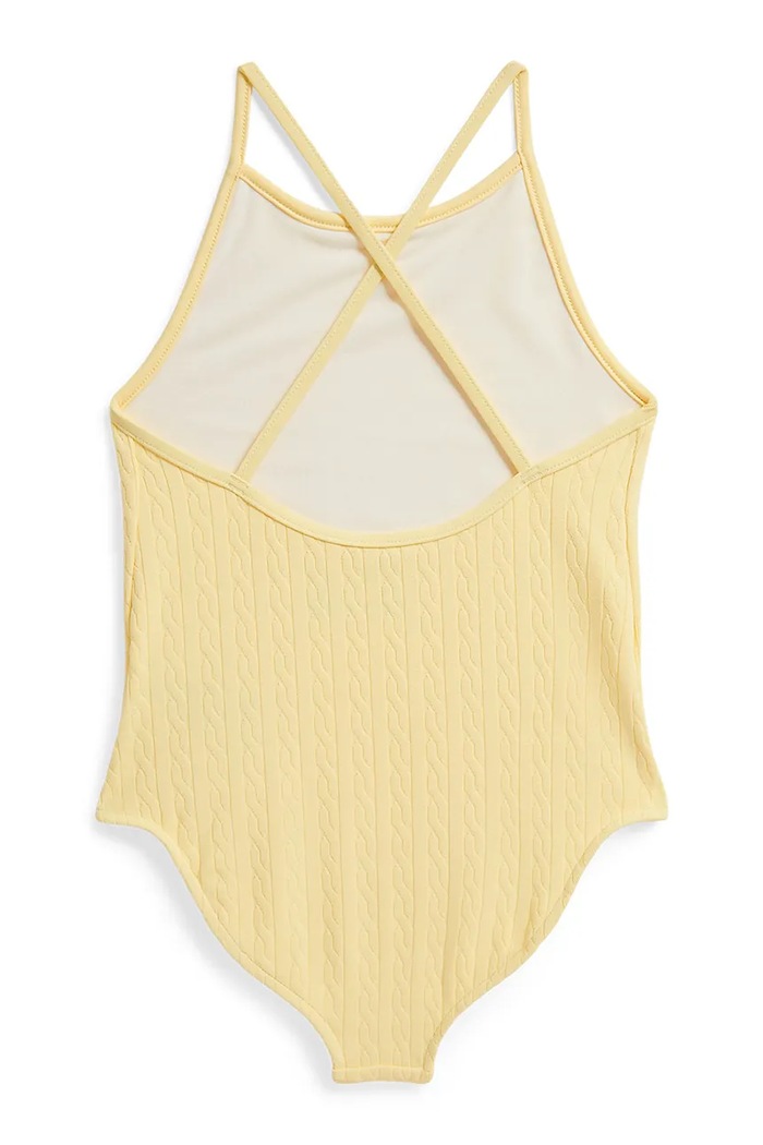 Polo Ralph Lauren detské jednodielne plavky 312A11510002 žltá SS26